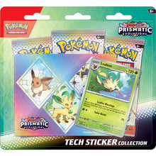 Load image into Gallery viewer, Pokemon Prismatic Evolutions Tech Sticker Collection Box