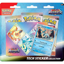 Load image into Gallery viewer, Pokemon Prismatic Evolutions Tech Sticker Collection Box