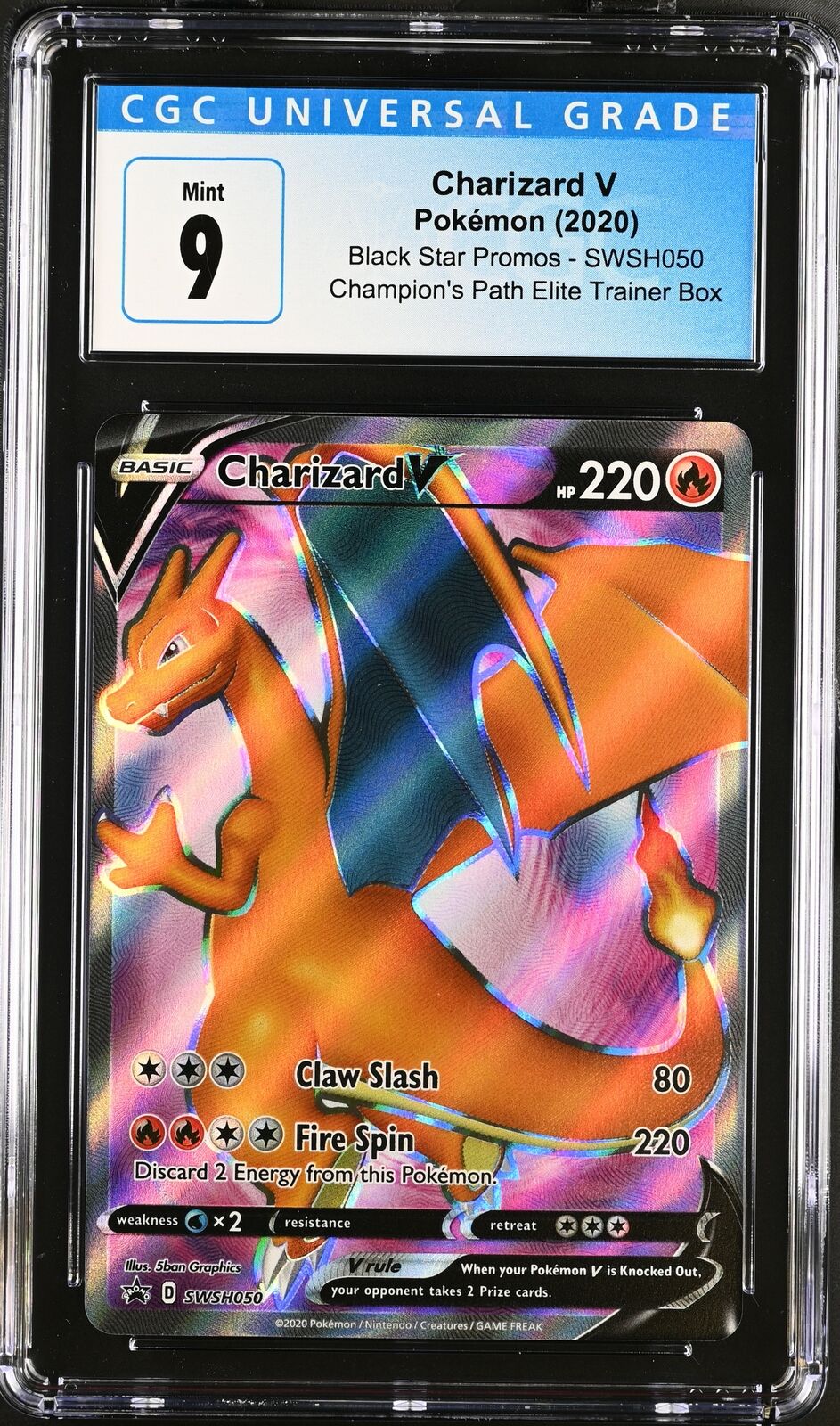 CGC 9 Champions Path - Charizard V Promo