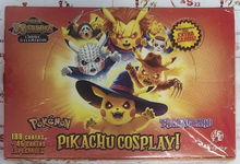 Load image into Gallery viewer, 2025 BOX POKEMON PIKACHU COSPLAY FE Cards (30 Packs) (Booster Box) Holiday Edition
