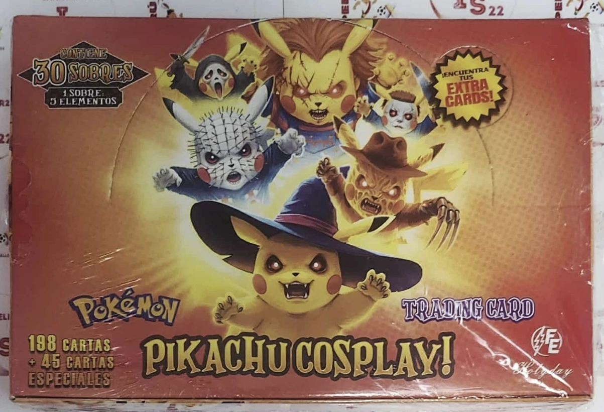 2025 BOX POKEMON PIKACHU COSPLAY FE Cards (30 Packs) (Booster Box) Hol TruchaPokeShop 2025 BOX POKEMON PIKACHU COSPLAY FE Cards (30 Packs) (Booster Box) Hol TruchaPokeShop