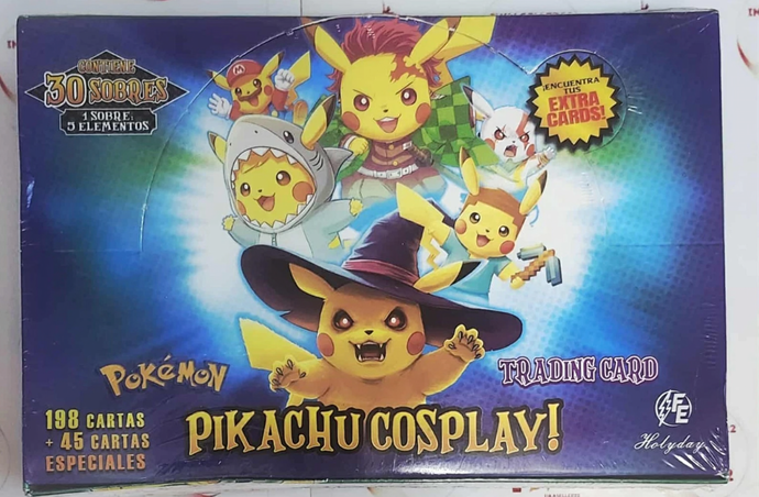 2025 BOX POKEMON PIKACHU COSPLAY FE Cards (30 Packs) (Booster Box) Hol TruchaPokeShop 2025 BOX POKEMON PIKACHU COSPLAY FE Cards (30 Packs) (Booster Box) Hol TruchaPokeShop