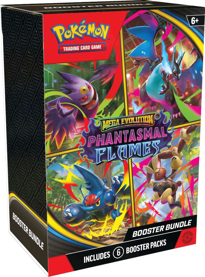 (Pre-Order) Pokemon Mega Evolution Phantasmal Flames (Booster Bundle) (6 Packs)