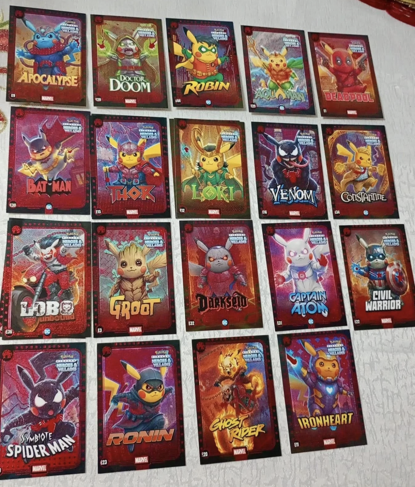 deadpool and pikachu pokemon card 2025 BOX POKEMON PIKACHU COSPLAY 2 Heroes & Villains FE Trading Cards –  TruchaPokeShop