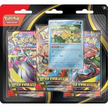 Load image into Gallery viewer, (Pre-Order) Pokemon TCG Mega Evolution Base Set 3 Pack Blister
